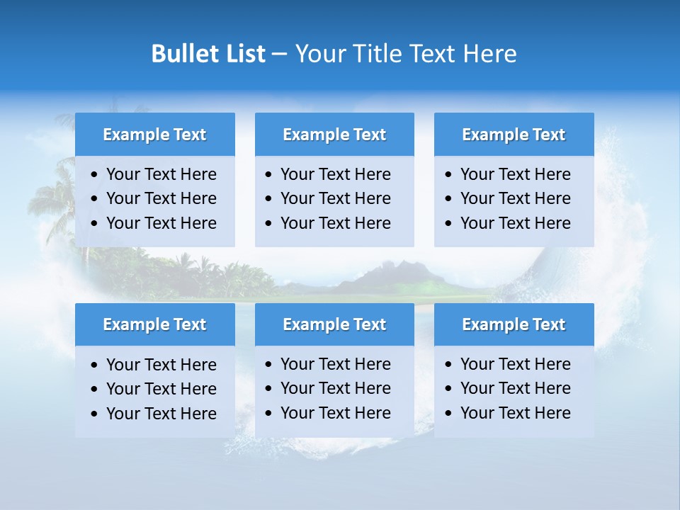 Palm Green Ocean PowerPoint Template