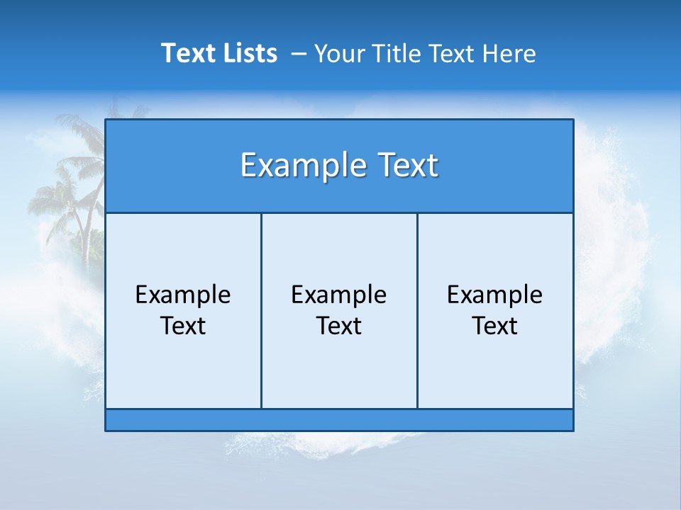 Palm Green Ocean PowerPoint Template