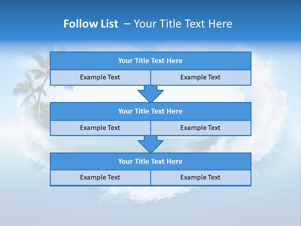 Palm Green Ocean PowerPoint Template
