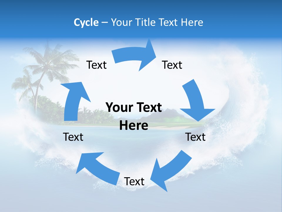 Palm Green Ocean PowerPoint Template