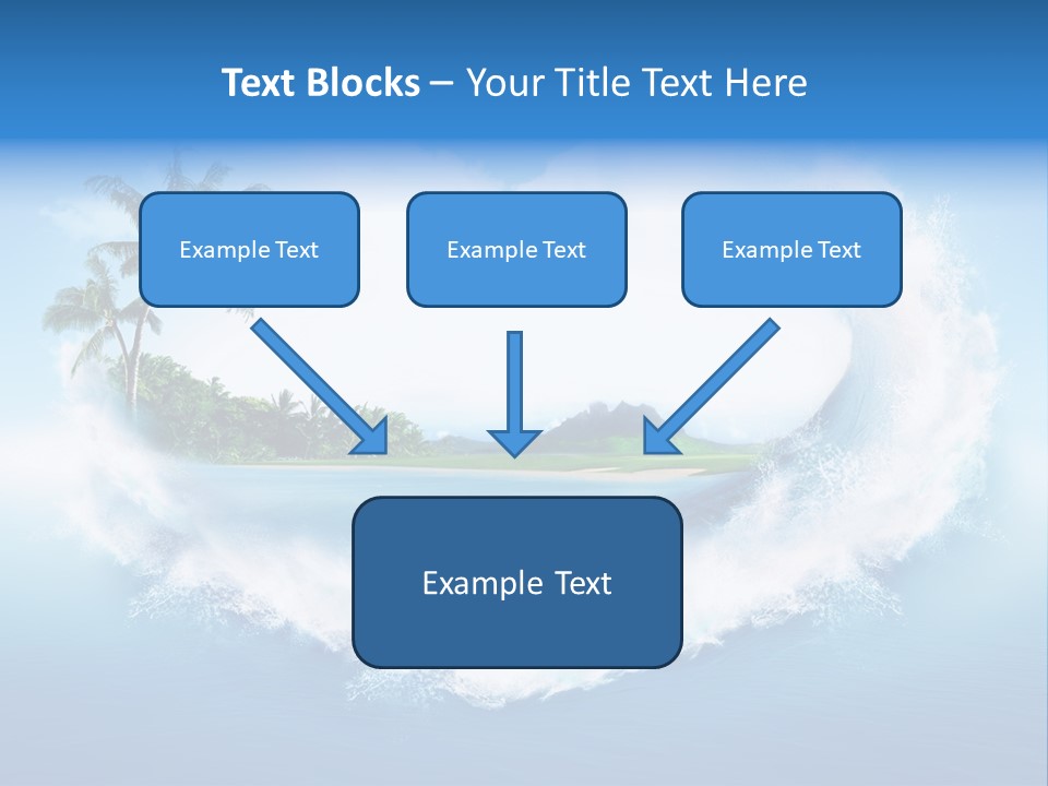 Palm Green Ocean PowerPoint Template