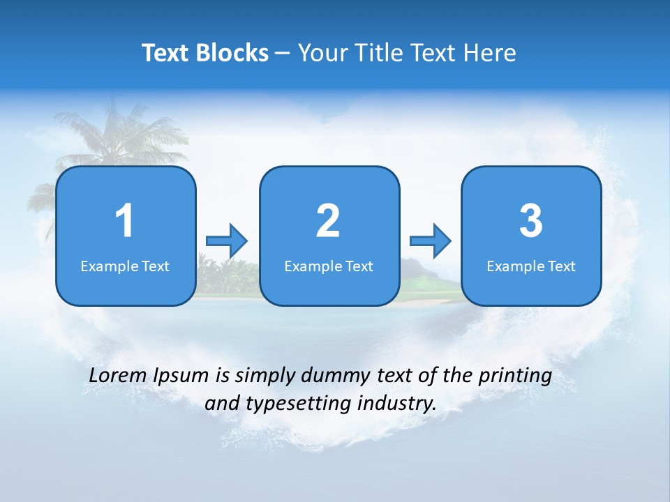 Palm Green Ocean PowerPoint Template