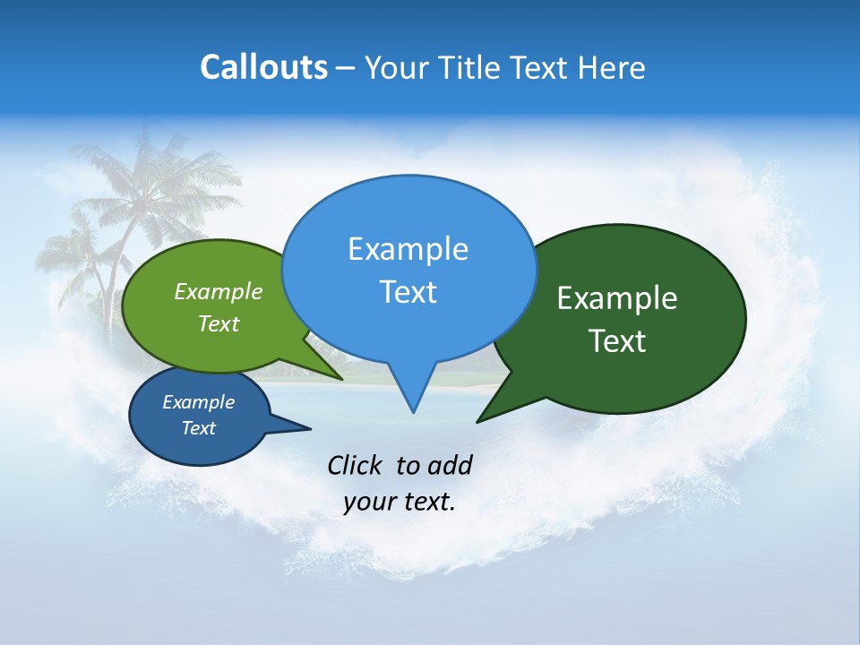 Palm Green Ocean PowerPoint Template