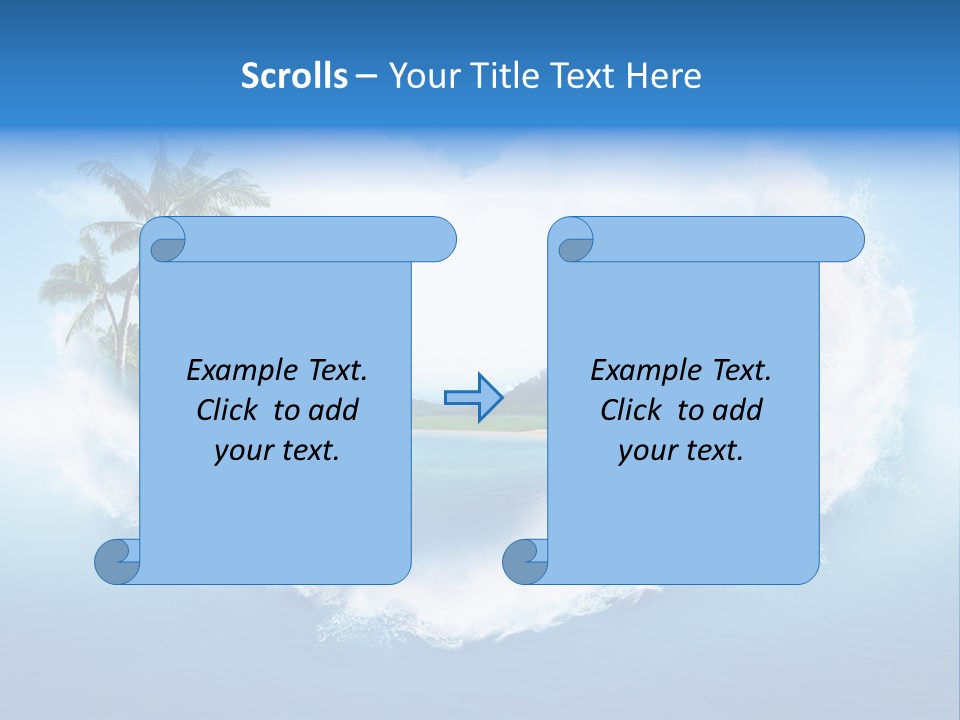 Palm Green Ocean PowerPoint Template