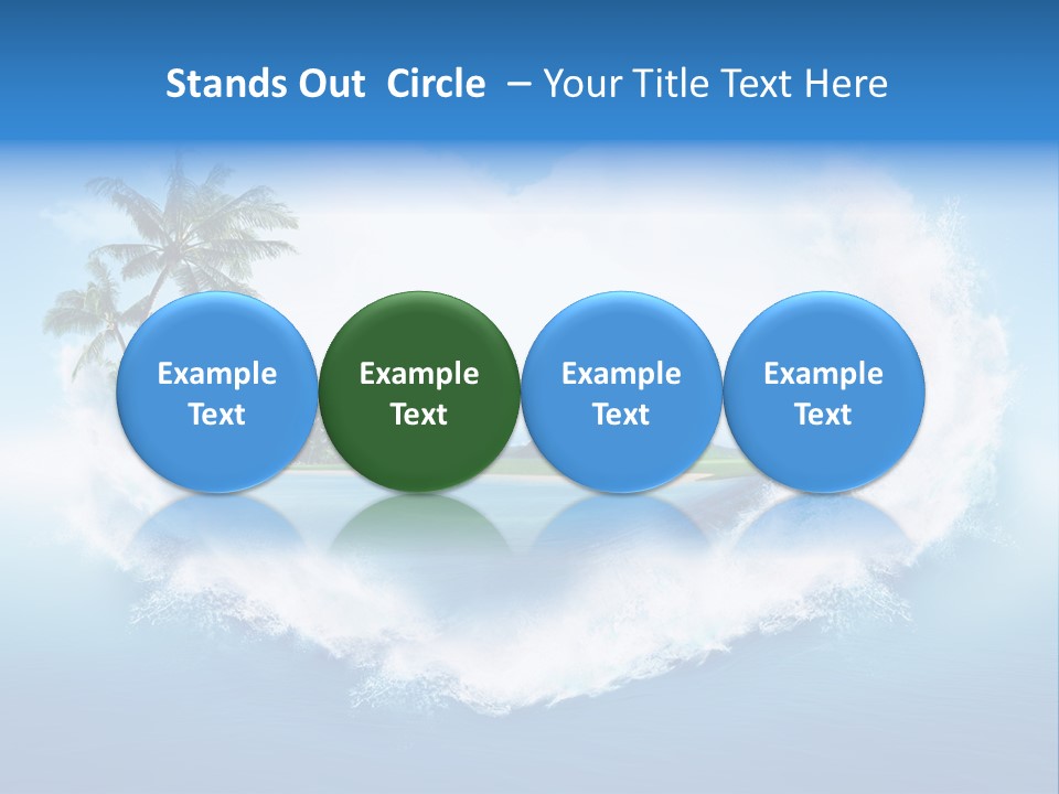 Palm Green Ocean PowerPoint Template