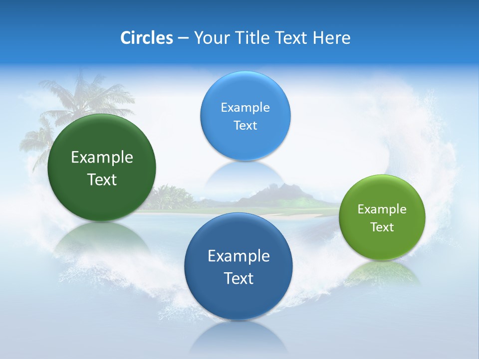 Palm Green Ocean PowerPoint Template