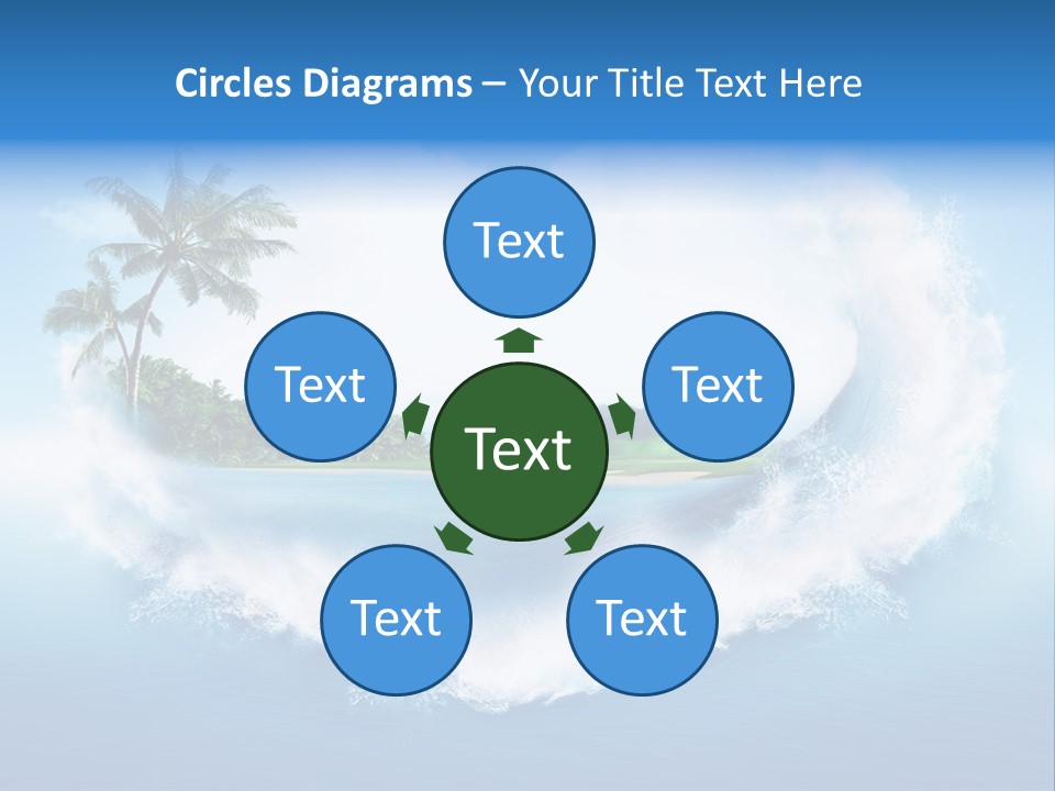 Palm Green Ocean PowerPoint Template