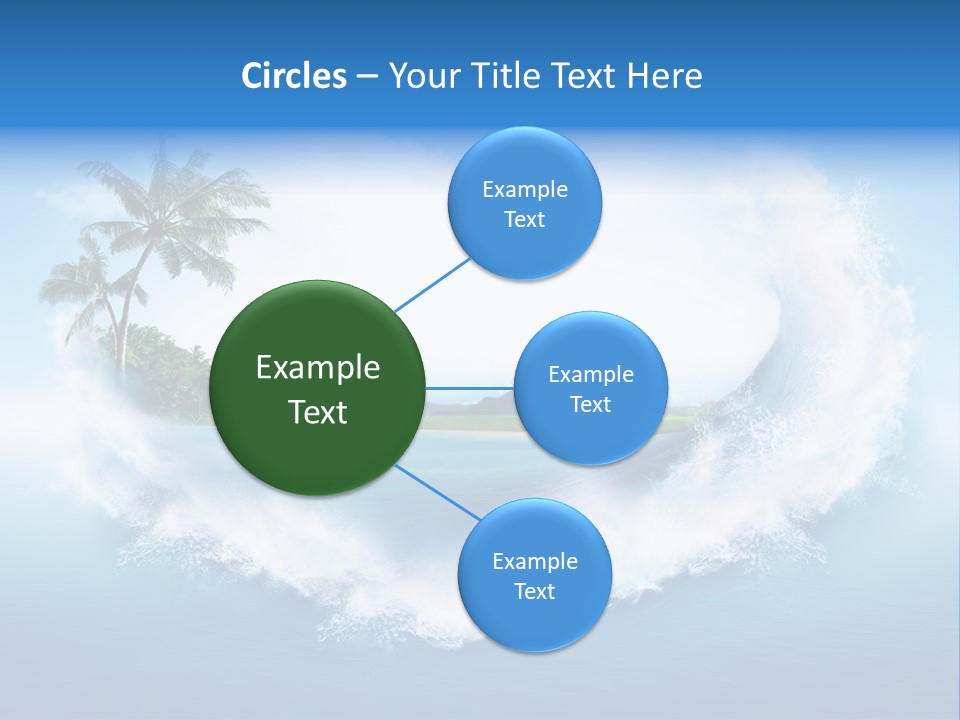 Palm Green Ocean PowerPoint Template