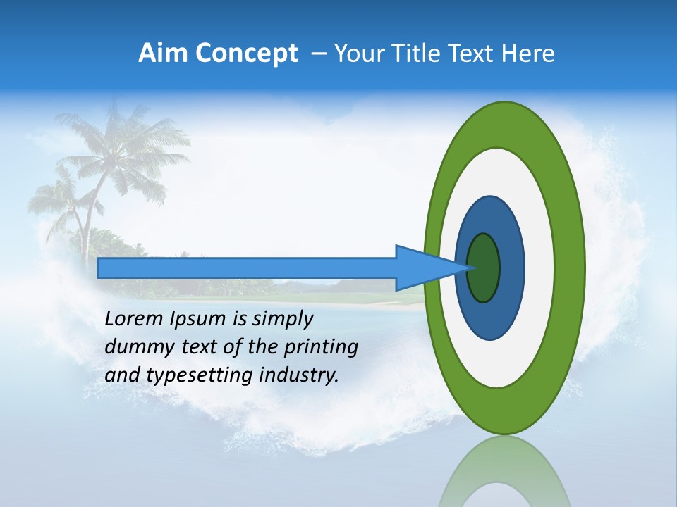 Palm Green Ocean PowerPoint Template