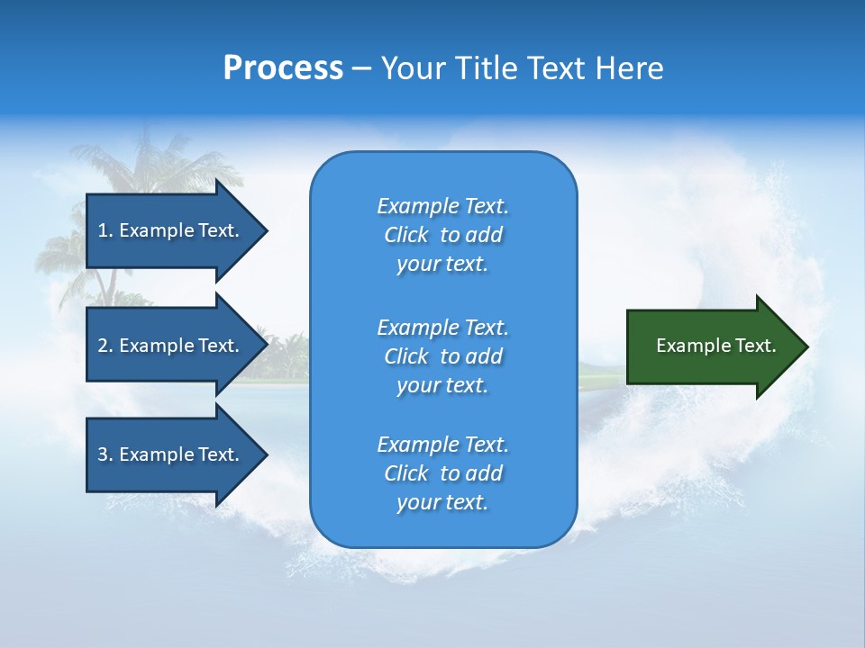 Palm Green Ocean PowerPoint Template