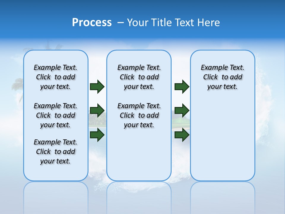 Palm Green Ocean PowerPoint Template