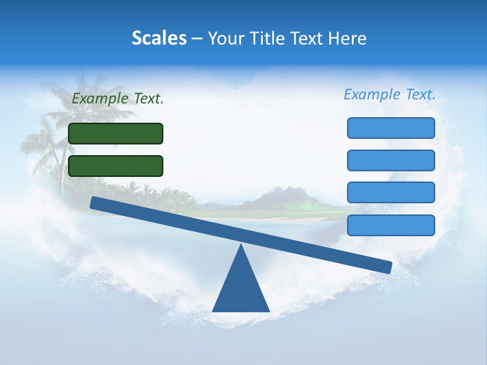 Palm Green Ocean PowerPoint Template