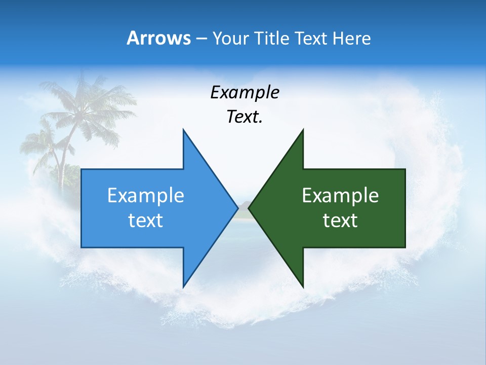 Palm Green Ocean PowerPoint Template