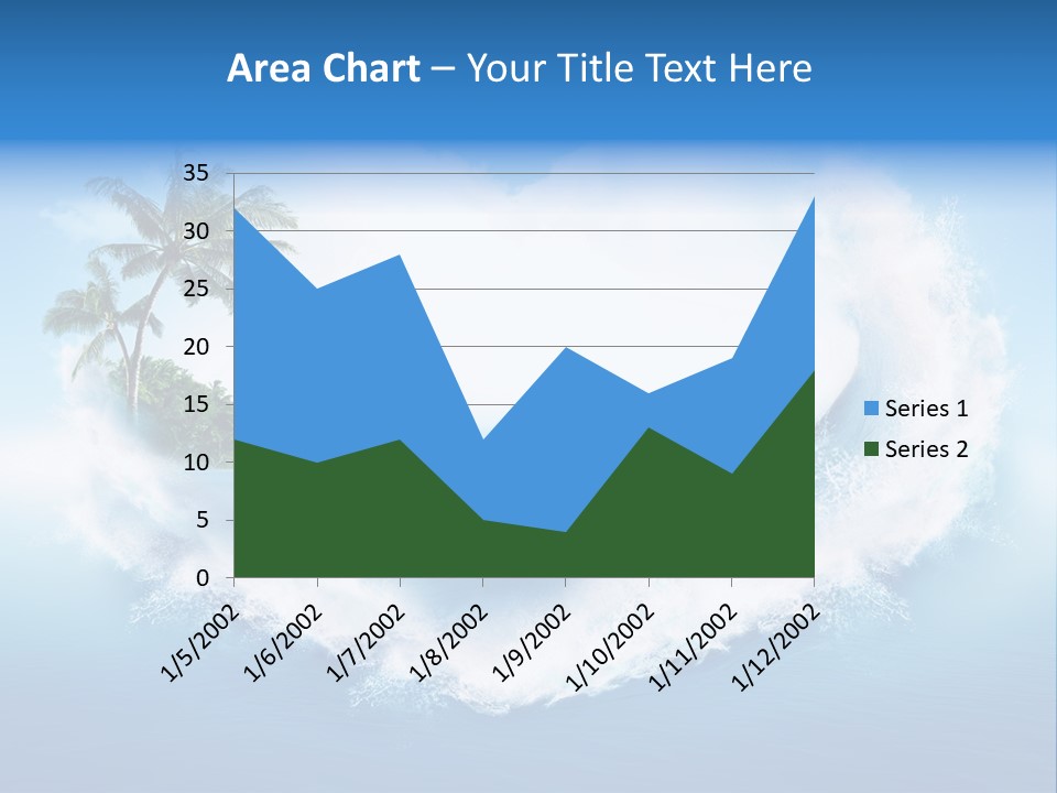 Palm Green Ocean PowerPoint Template
