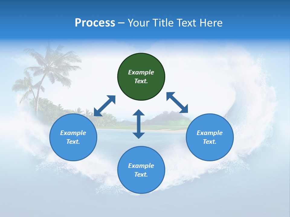 Palm Green Ocean PowerPoint Template