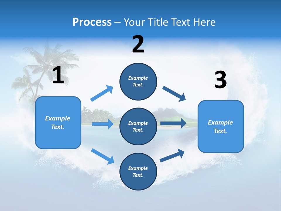 Palm Green Ocean PowerPoint Template
