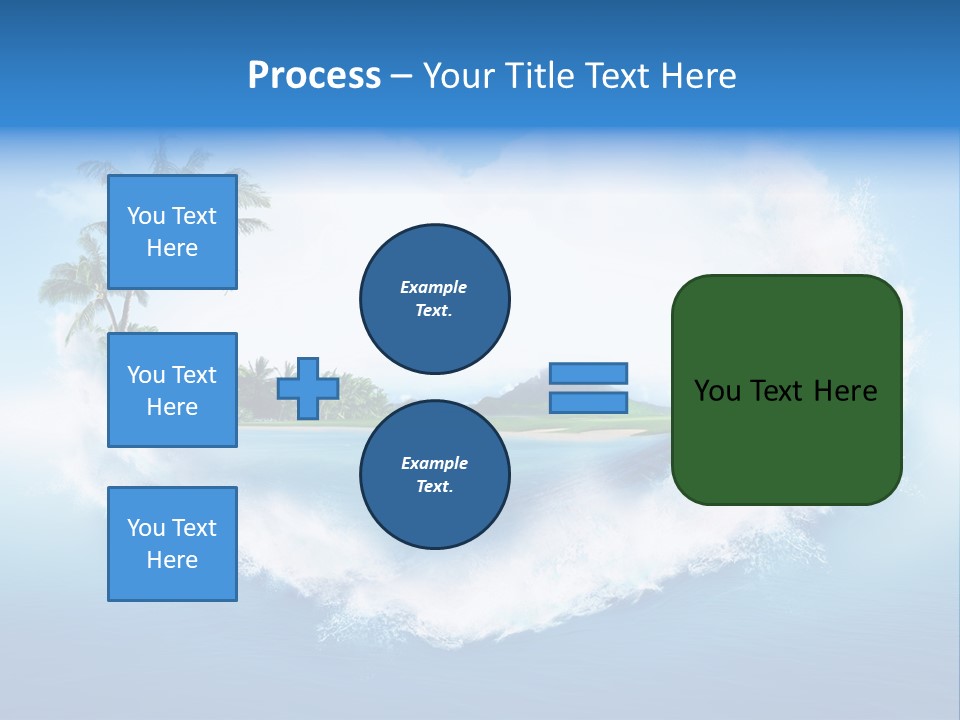Palm Green Ocean PowerPoint Template