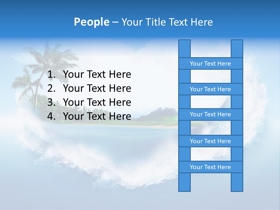 Palm Green Ocean PowerPoint Template