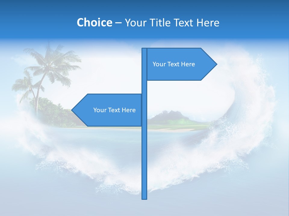 Palm Green Ocean PowerPoint Template