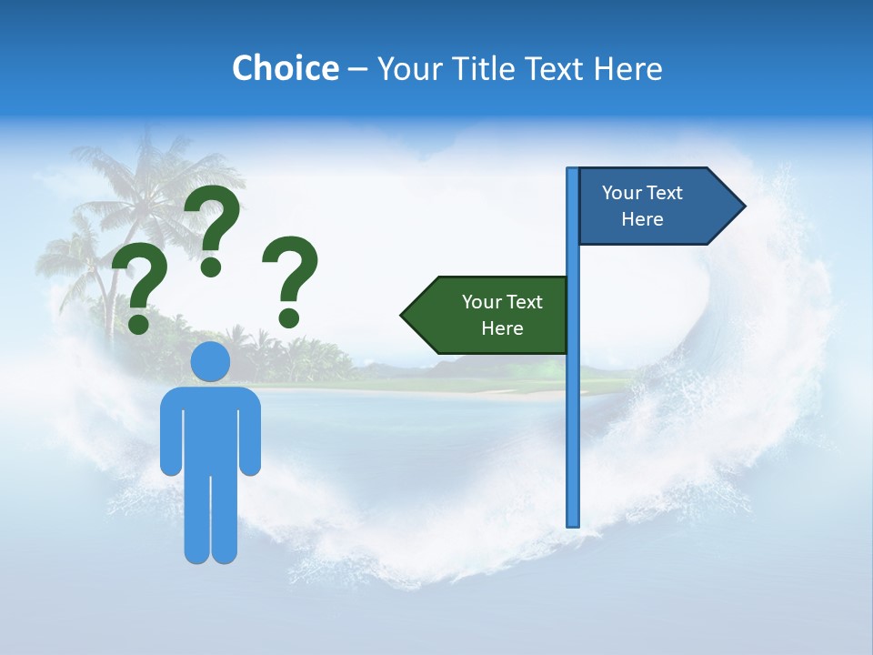 Palm Green Ocean PowerPoint Template