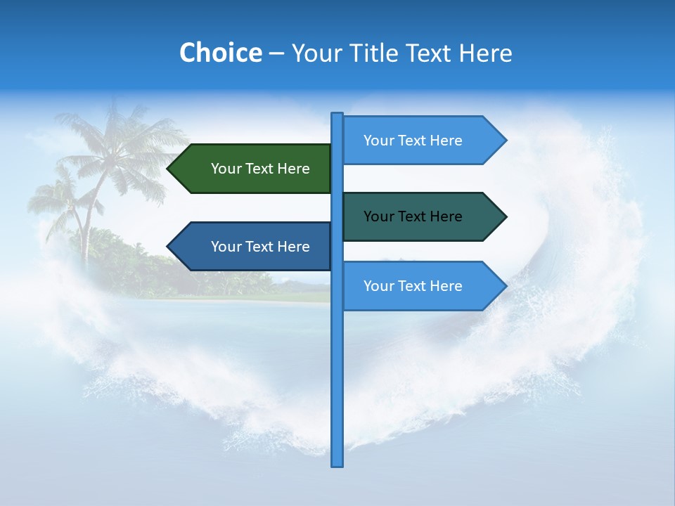 Palm Green Ocean PowerPoint Template