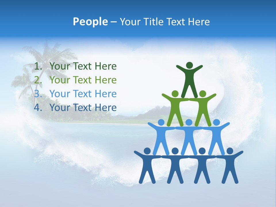 Palm Green Ocean PowerPoint Template