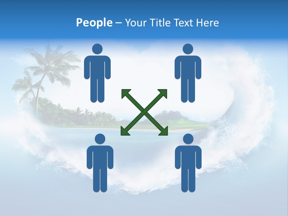 Palm Green Ocean PowerPoint Template