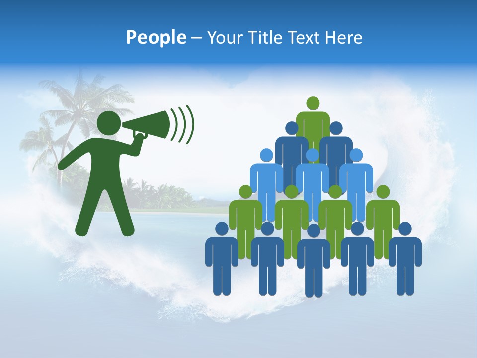 Palm Green Ocean PowerPoint Template