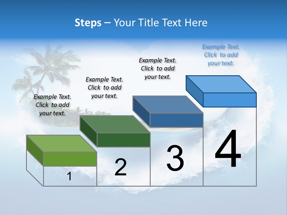 Palm Green Ocean PowerPoint Template