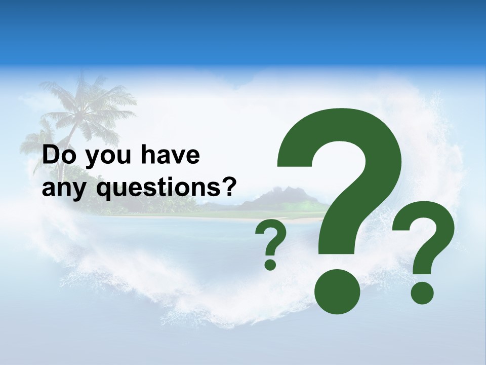 Palm Green Ocean PowerPoint Template