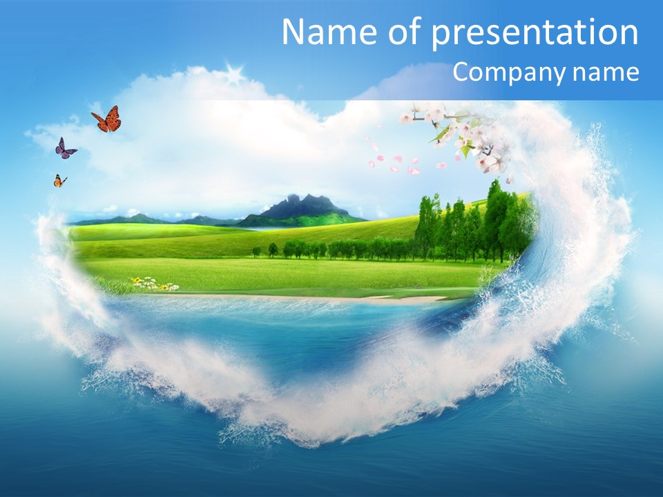 Sea Ocean Vacation PowerPoint Template