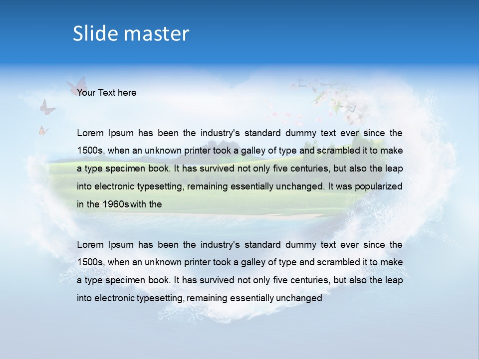 Sea Ocean Vacation PowerPoint Template