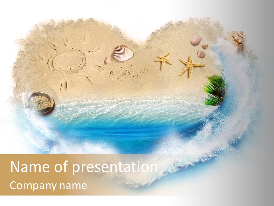 Banner Abstract Leaf PowerPoint Template