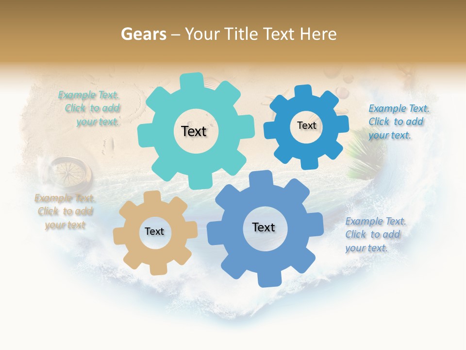 Banner Abstract Leaf PowerPoint Template