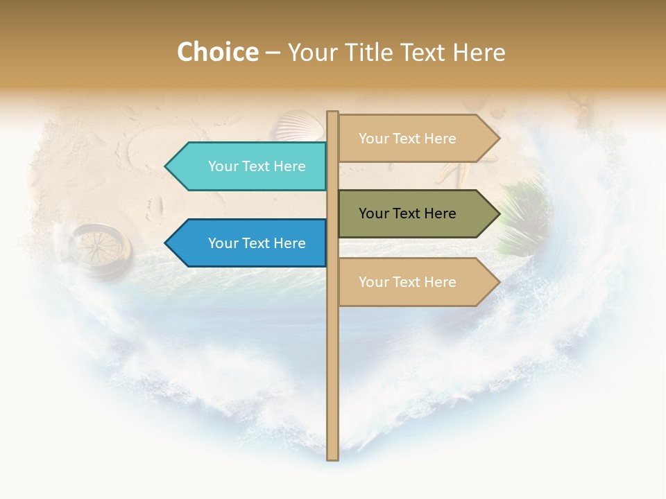 Banner Abstract Leaf PowerPoint Template