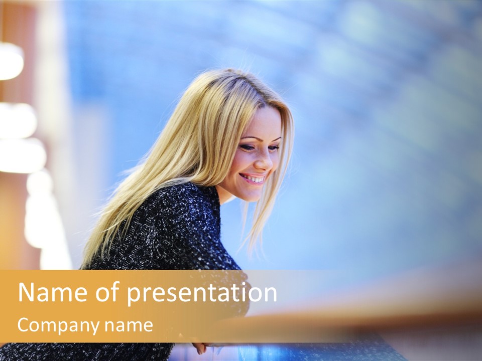 Female Style Smile PowerPoint Template