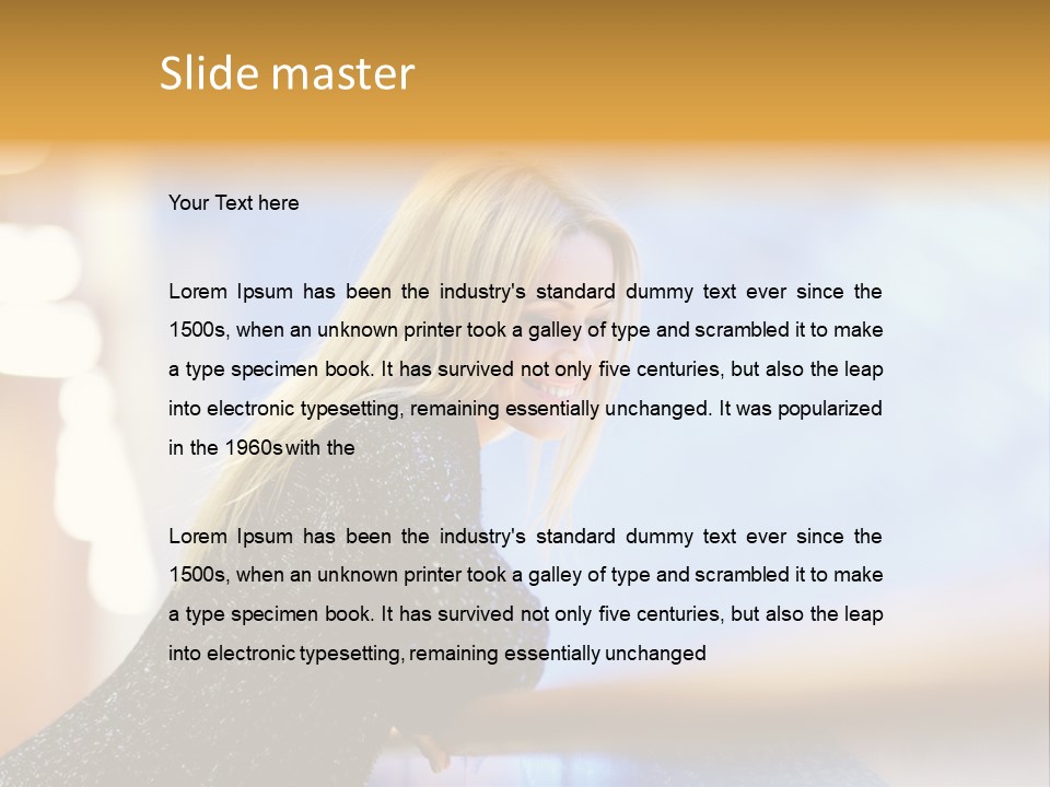 Female Style Smile PowerPoint Template