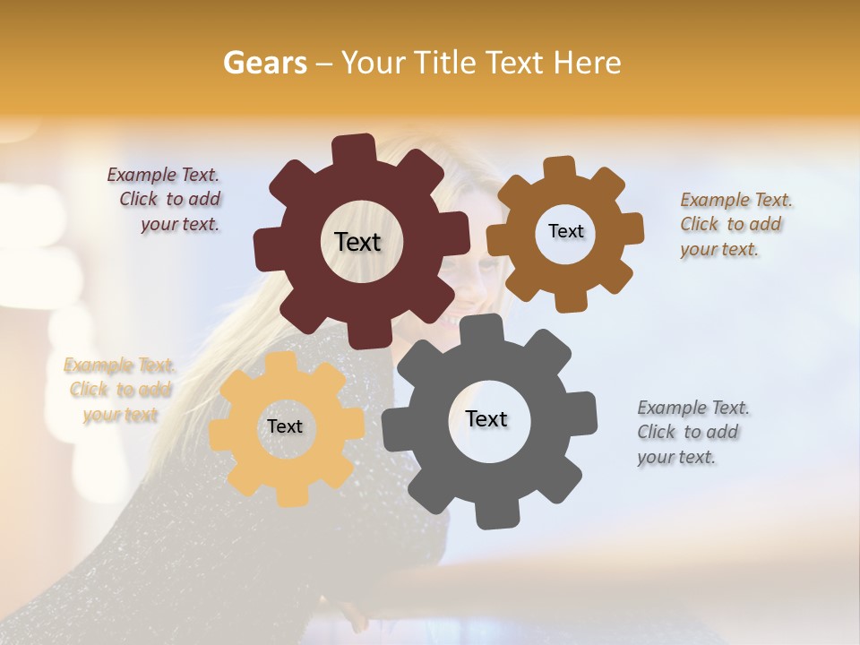 Female Style Smile PowerPoint Template