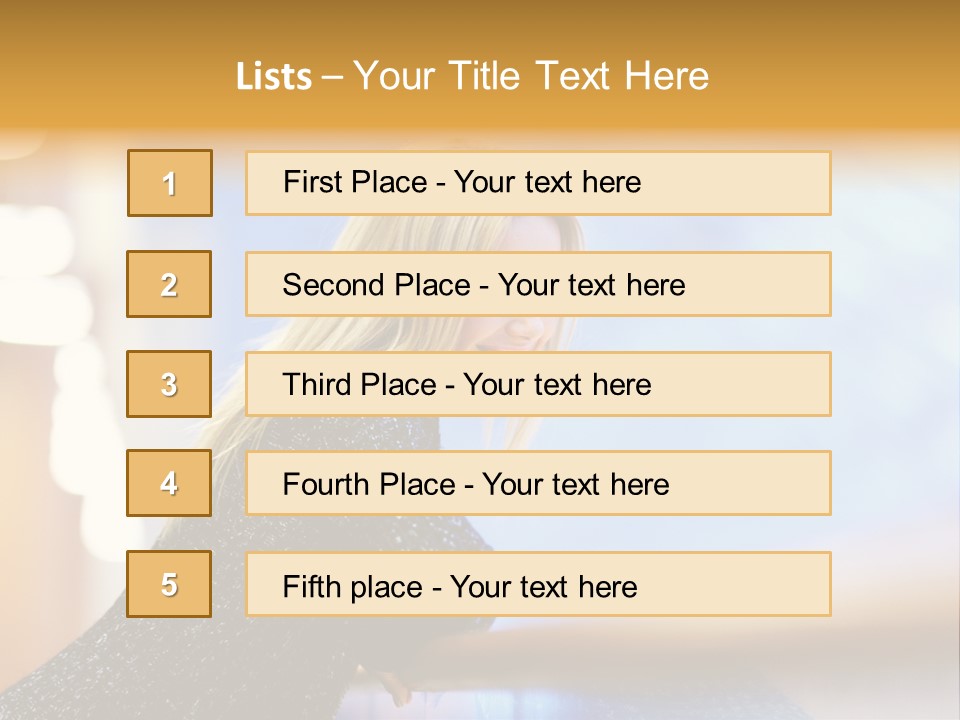 Female Style Smile PowerPoint Template
