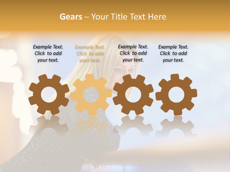 Female Style Smile PowerPoint Template