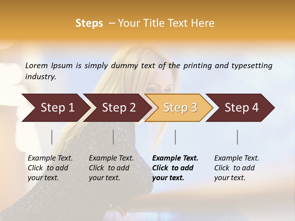 Female Style Smile PowerPoint Template