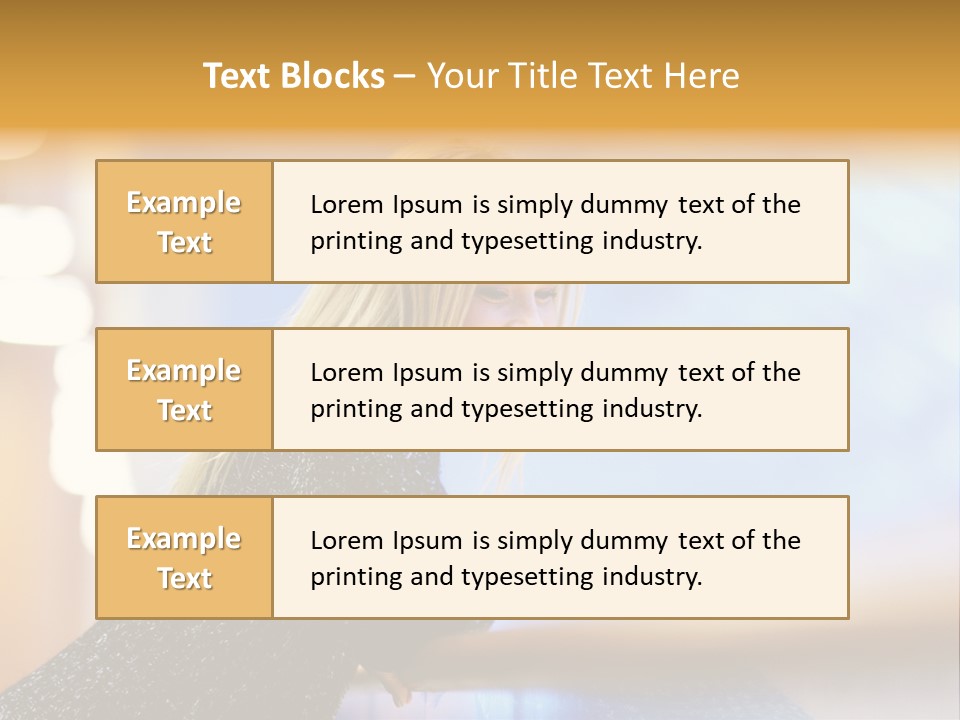 Female Style Smile PowerPoint Template