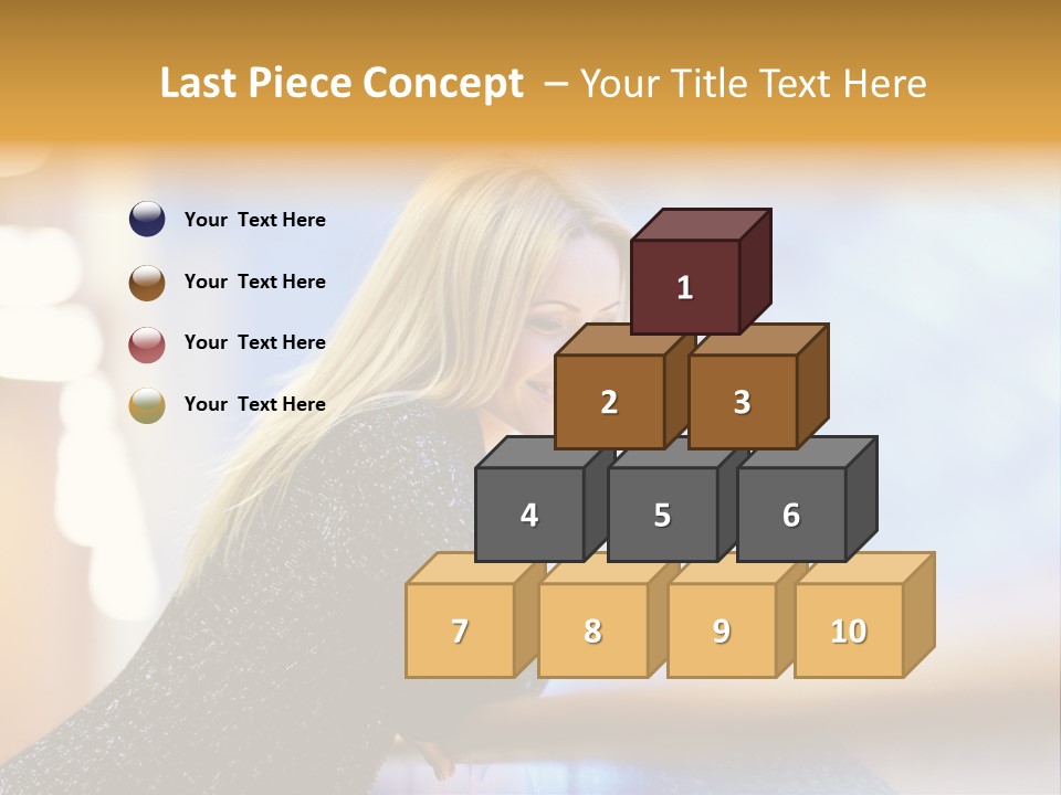 Female Style Smile PowerPoint Template