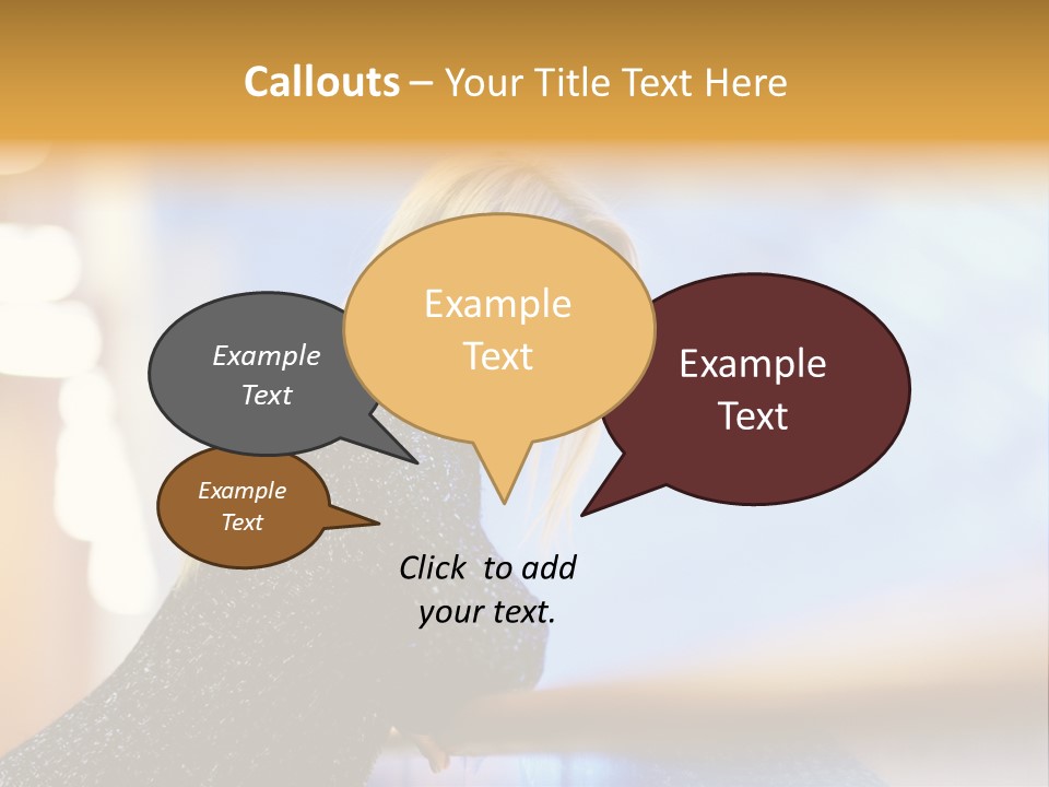 Female Style Smile PowerPoint Template