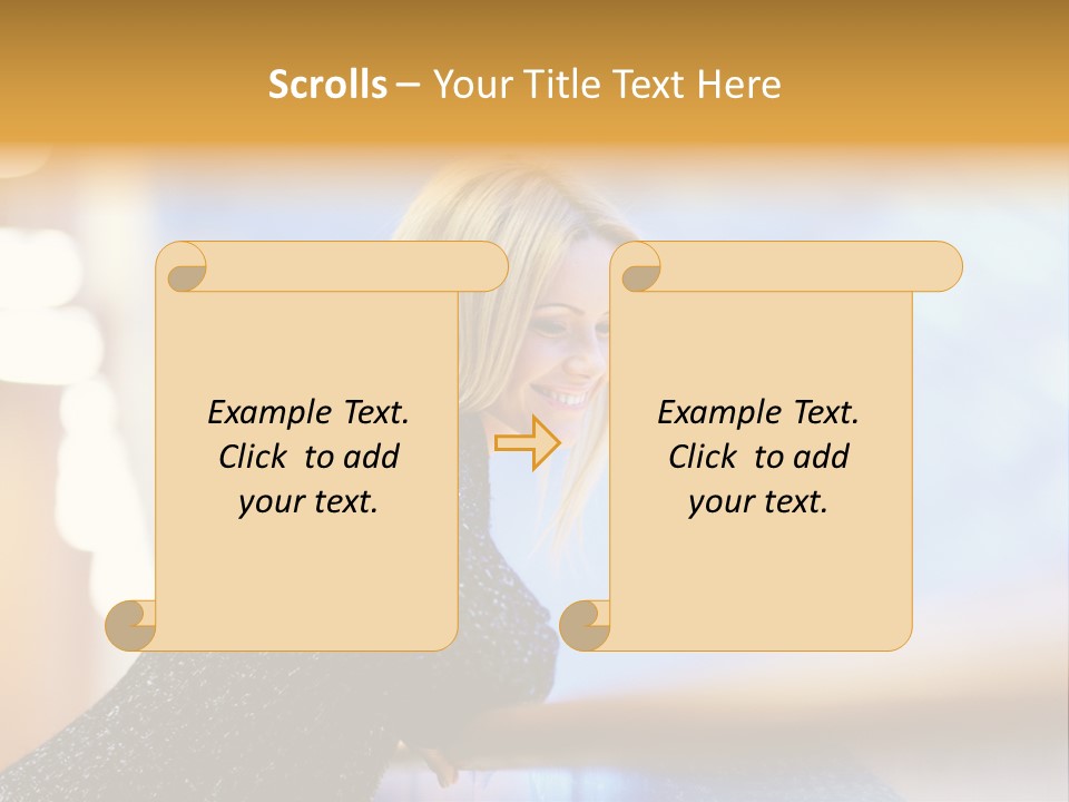 Female Style Smile PowerPoint Template