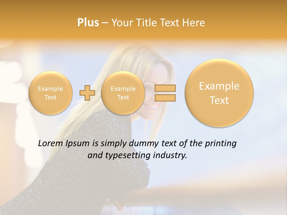 Female Style Smile PowerPoint Template