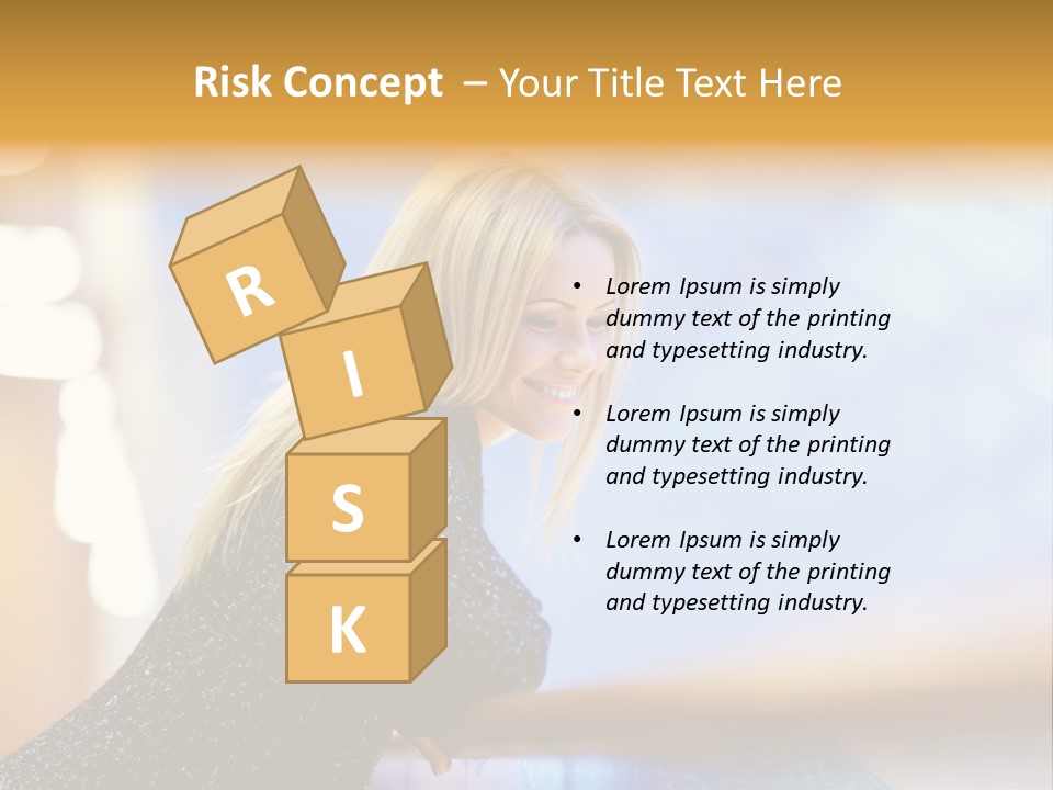 Female Style Smile PowerPoint Template