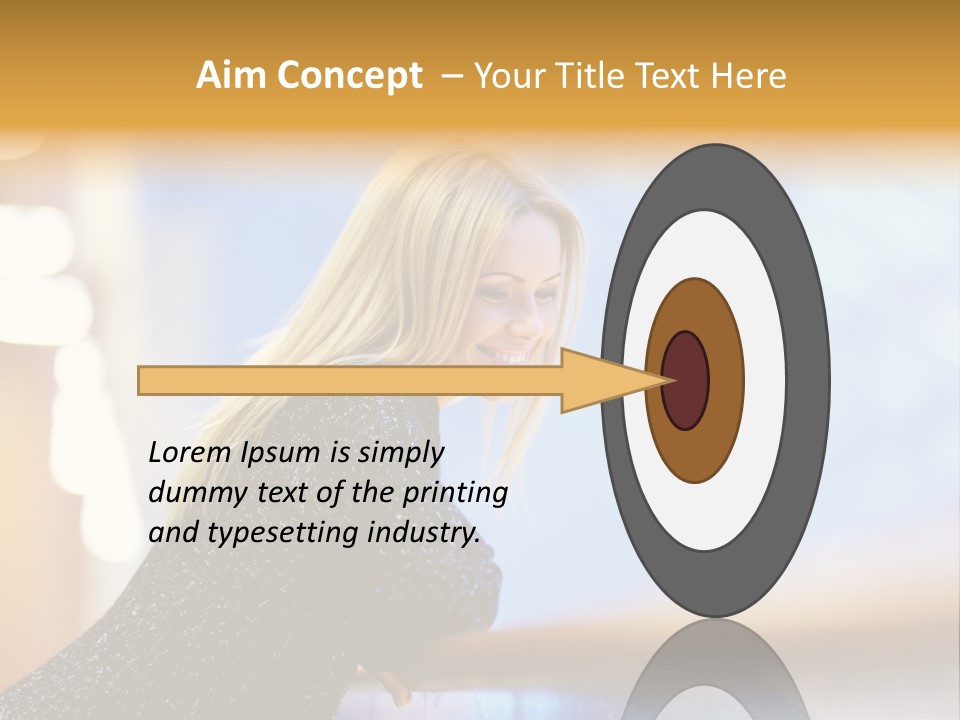 Female Style Smile PowerPoint Template