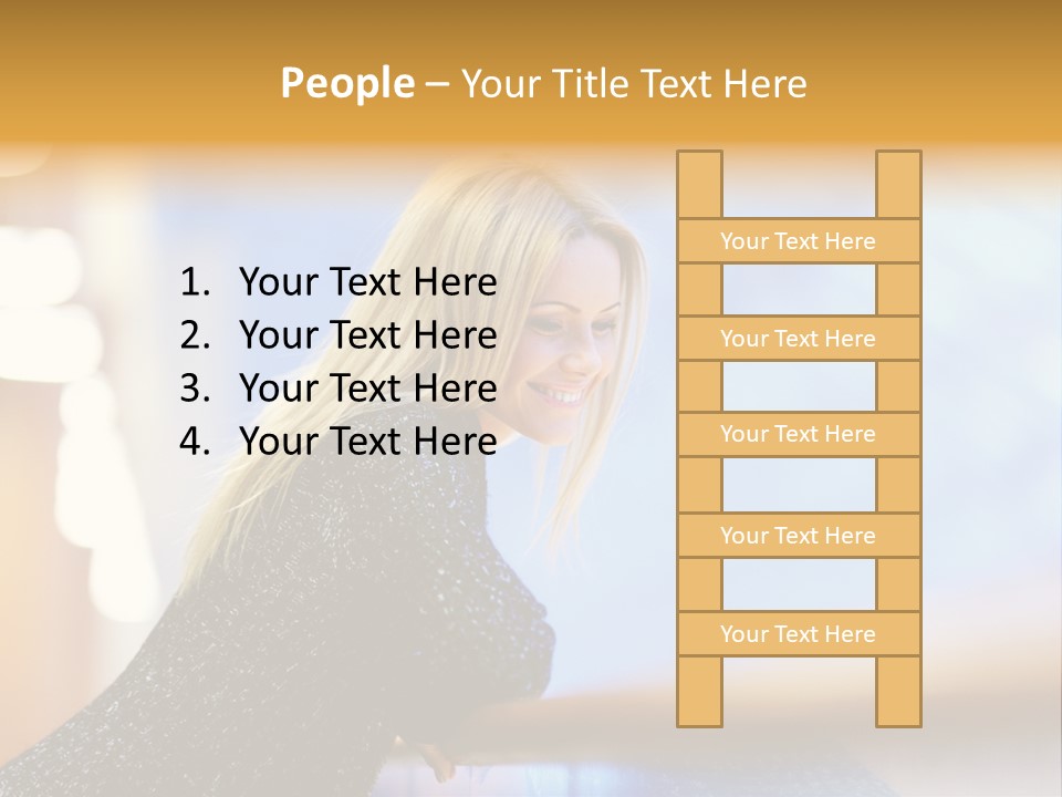 Female Style Smile PowerPoint Template