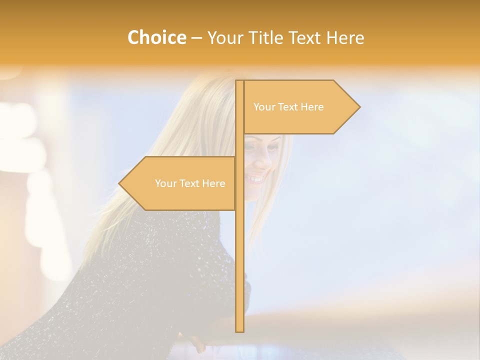 Female Style Smile PowerPoint Template